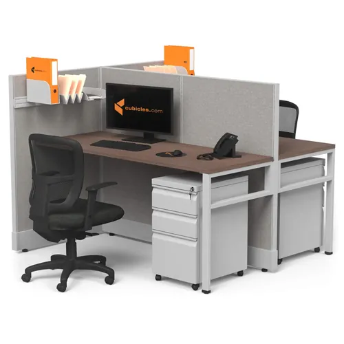 2Pack Cubicle Furniture Powered with Storage