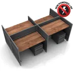  Industrial Office Desk 42H 4pack Sit and Stand NP