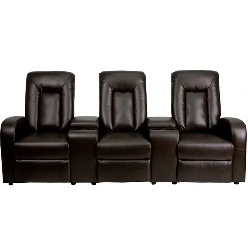 Poitier Leather Home Theater Seating 