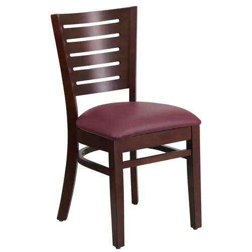 Aris Slat Back Restaurant Wood Chair 