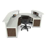  Round Reception Desk with ADA transaction 