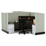  Workstation Desk 53H 2pack Cluster Powered 
