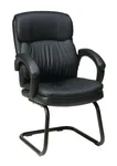 Prescott Black Leather Office Chair 