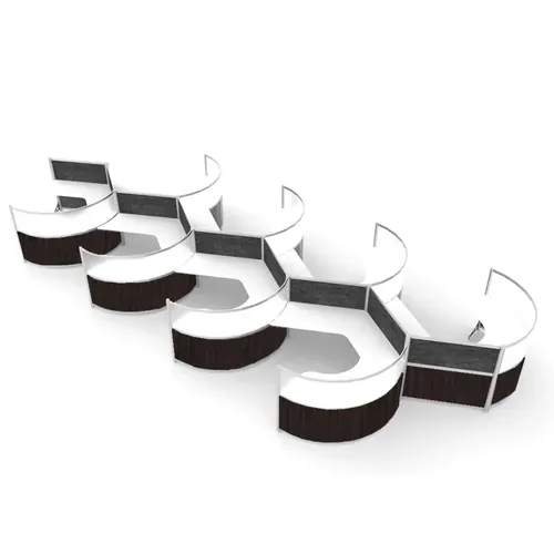 Whirl Round Workstation 8 Pack