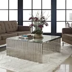  Grid Stainless Steel Coffee Table 39 inch