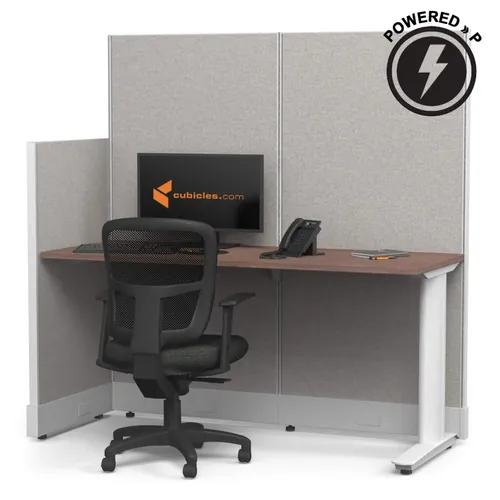  Cubicle Desk Straight 1pack Powered
