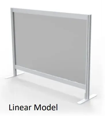  Desk Screens Linear 24 High