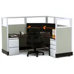  Glass Office Cubicles 53H Single Powered