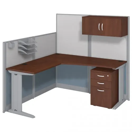  L Shaped Cubical Workstation with Storage 65x65