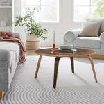  Round Mid Century Coffee Table 34 inch diameter