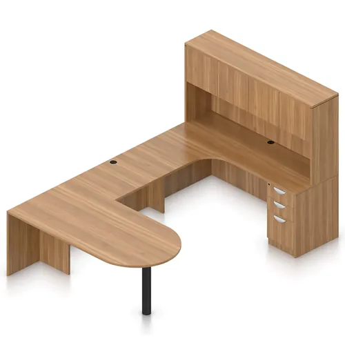 Attract Office Desk U Shape 71W x 114D Post Leg