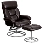 Cupola Contemporary Leather Recliner 