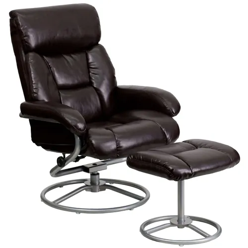 Cupola Contemporary Leather Recliner 