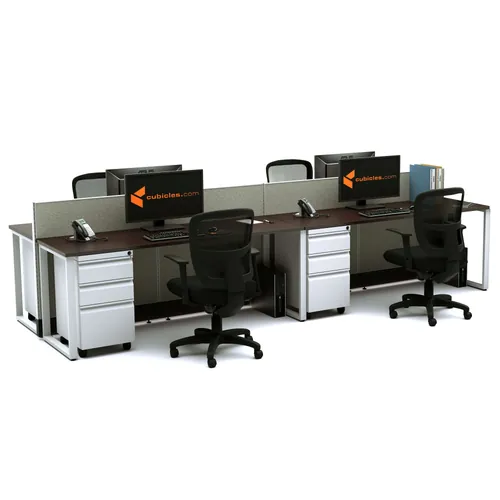  Open Office Workstations 39H 4pack Cluster Powered