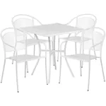 Panini 28 Inch Bistro Patio Set with 4 Chairs 