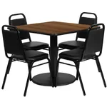 Verona 36 Inch Square Restaurant Table Set 
