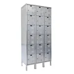  Stainless Steel Lockers 3W 6T
