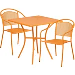 Panini 28 Inch Bistro Dining Table Set with 2 Chairs 