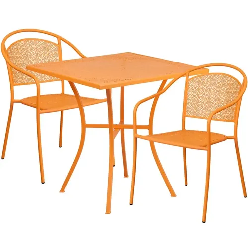 Panini 28 Inch Bistro Dining Table Set with 2 Chairs 