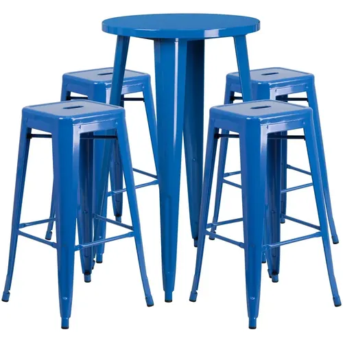 Cubano Indoor-Outdoor Bar and Stool Set 