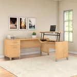  L Shaped Height Adjustable Desk 