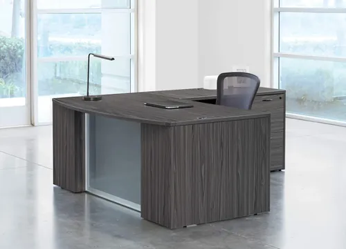  L Shaped Desk with Modesty Panel Novato 71W x 89D
