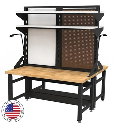  Back To Back Bench With Tool Organizer 60W x 30D