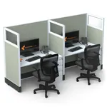  Cubicle Workstations 53H 2pack Inline Powered