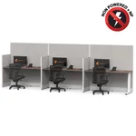  Cubicle Desk Straight 3pack Non Powered