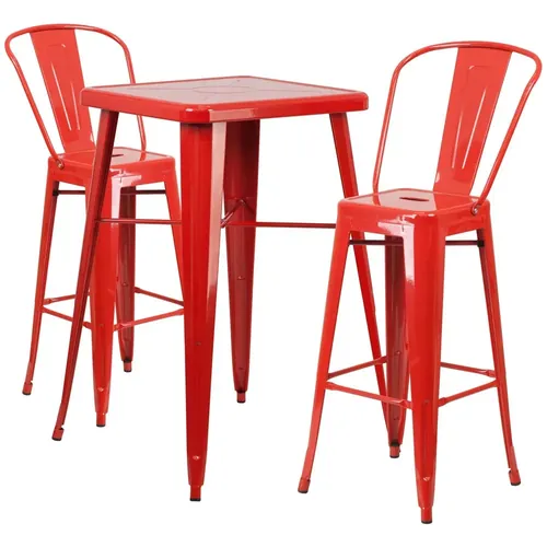 Cubano 24inch Pub Table and Chairs 3 Piece Set