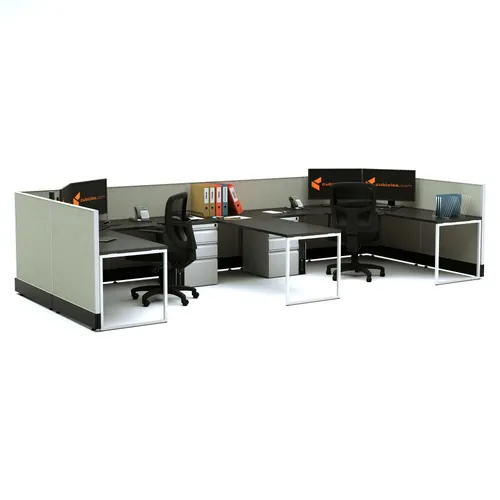  Workstation Furniture 39H 2pack Bullpen Powered 