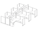 O2 Medium Size Cubicles