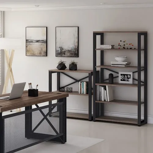 HO9 Metal Executive Desk 3 Piece Set