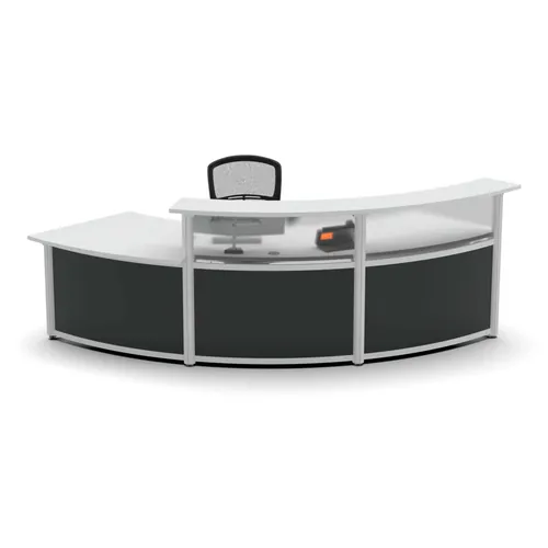  Corner Reception Desk With Front Curve 