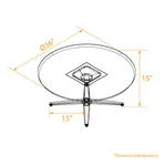  Minimalist Coffee Table Modern Design 36 inch Diameter 