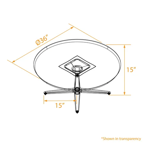  Minimalist Coffee Table Modern Design 36 inch Diameter 