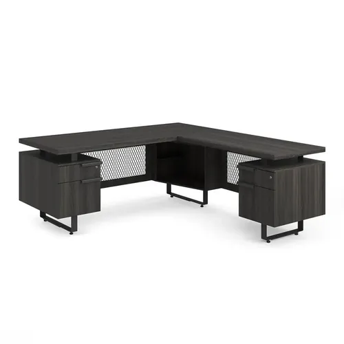 ID1 Industrial L Shaped Desk 