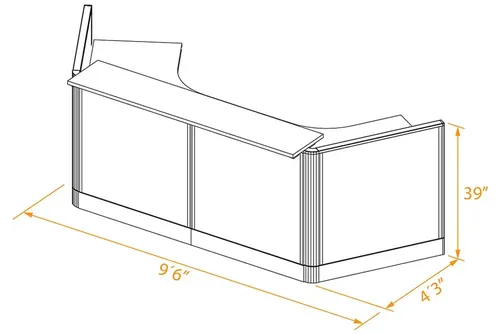  Small Reception Counter 