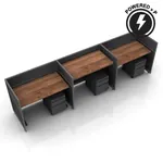  Industrial Office Desk 42H 3pack Sit and Stand P