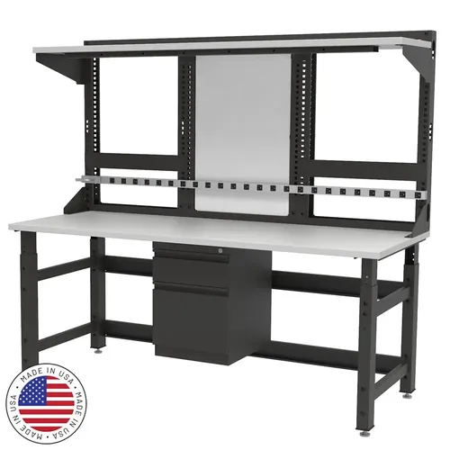  Industrial workbench With Storage 72W x 30D