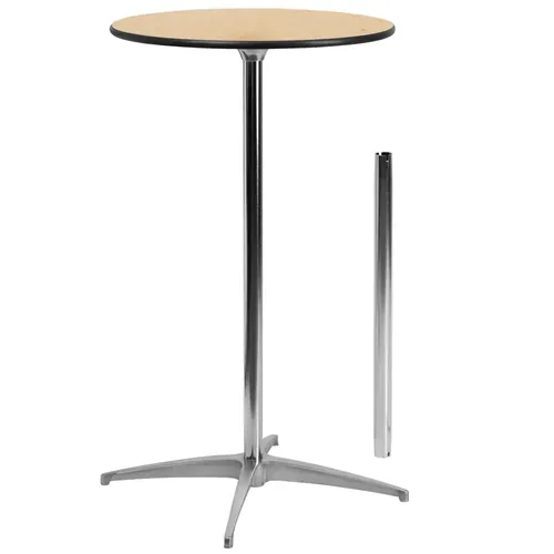 Elvin Dual-Height Wooden Bar Table 
