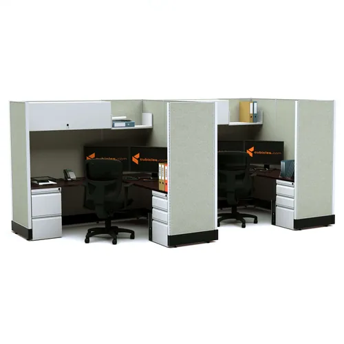  Modular Office Desk Furniture 67H 2pack Inline Powered 