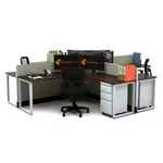  Open Office Workstations 39H 4pack X Cluster Powered