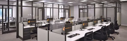 Office Design Solution MP323 - 12 Desks and 8 Offices 