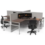 4Pack Office Workstation Powered