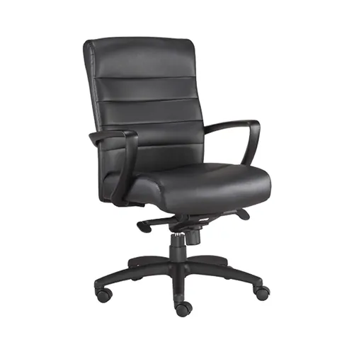  Black Leather Conference Chair 