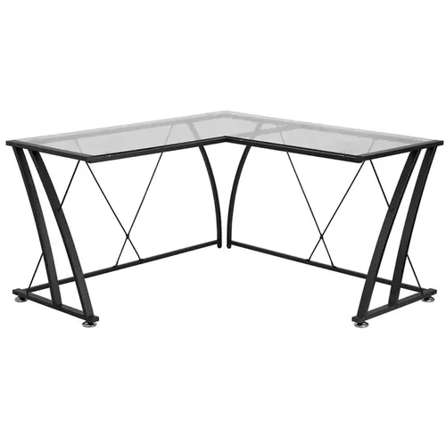 Fleta Glass Computer Table 