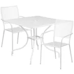 Panini 36 Inch Metal Outdoor Bistro set 2 Chairs 