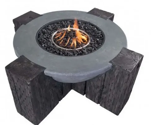 Viseu Propane Stone Fire Pit 