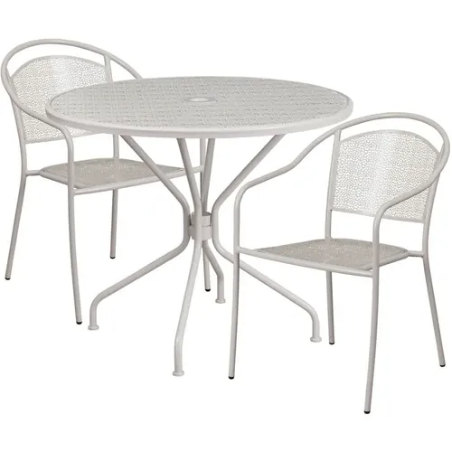 Panini 35 Inch French Bistro Set wit 2 Chairs 